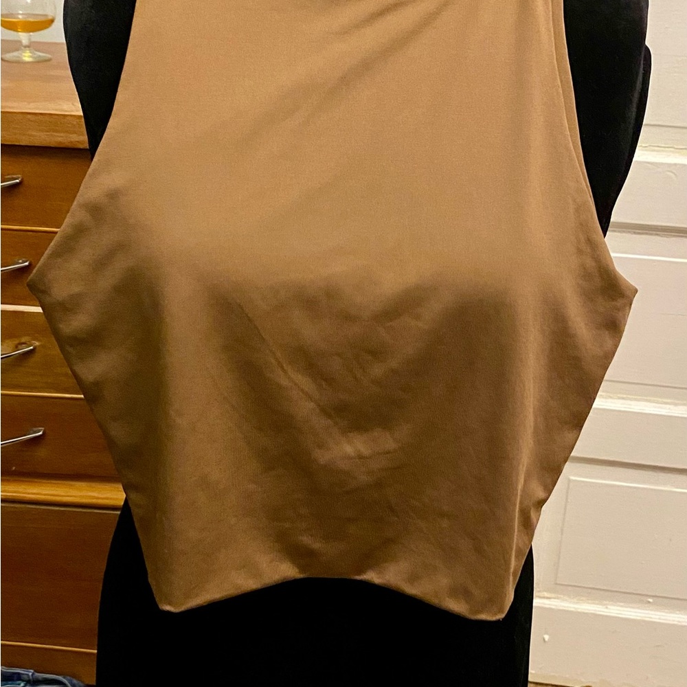 Chic Tan Sleeveless Tank Top